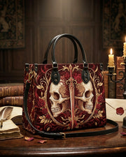 Crimson Arbiter Leather Handbag