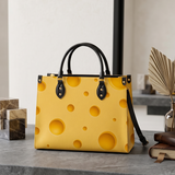 Cheese Bubbly Leather Handbag