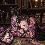 Floral Rite Leather Handbag