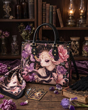 Floral Rite Leather Handbag