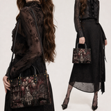 Velvet Shadows Leather Handbag