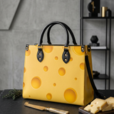 Cheese Bubbly Leather Handbag