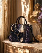 Glimmer Gate Leather Handbag
