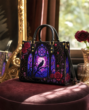 Glass Veil Leather Handbag