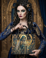Gilded Reaper  Leather Handbag