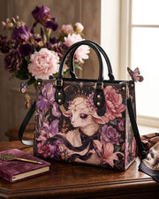 Floral Rite Leather Handbag