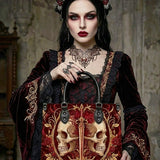 Crimson Arbiter Leather Handbag