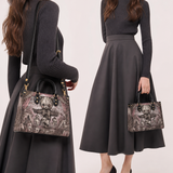Nightmare Carousel Leather Handbag