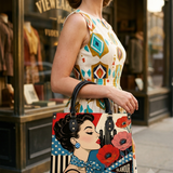 City Glam Leather Handbag