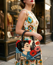 City Glam Leather Handbag