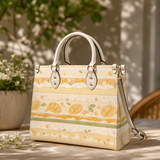 Golden Frost Leather Handbag