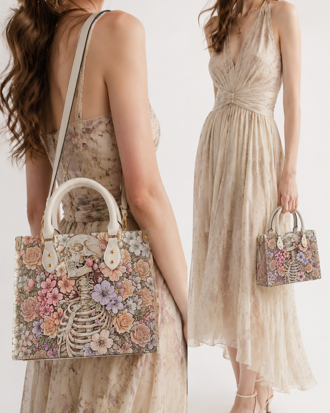 Flower hope Leather Handbag