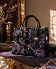 Amethyst Hush Leather Handbag