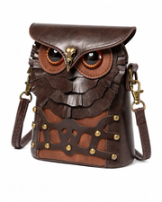 Gothic Owl Statement Crossbody Bag