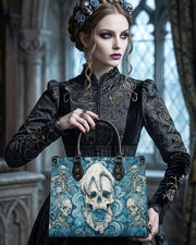 Bones Hold Leather Handbag