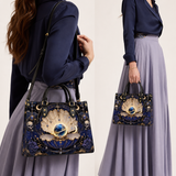 Pearl Cosmos Leather Handbag