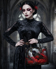 Raven Lycoris Leather Handbag