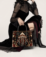 Velvet Chime Leather Handbag