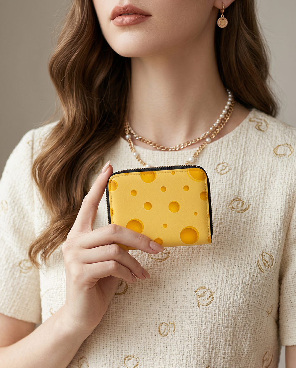 Cheese Bubbly Mini Wallet