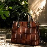 Cocoa Bar Leather Handbag