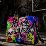FreeVibes Leather Handbag