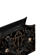 3 keys Leather Handbag