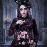 "Weeping Rose" Leather Handbag