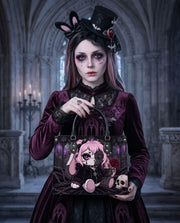 Weeping Rose Leather Handbag
