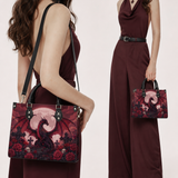 Ember Moon Dragon Leather Handbag