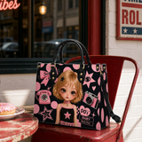 Pink Rebel Leather Handbag