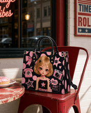 Pink Rebel Leather Handbag