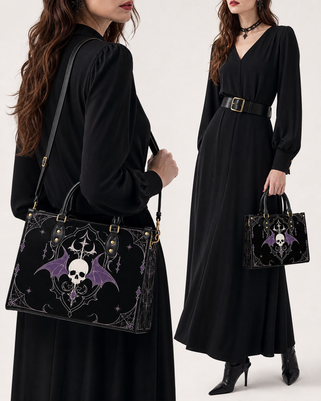Nocturnal Sigil Leather Handbag