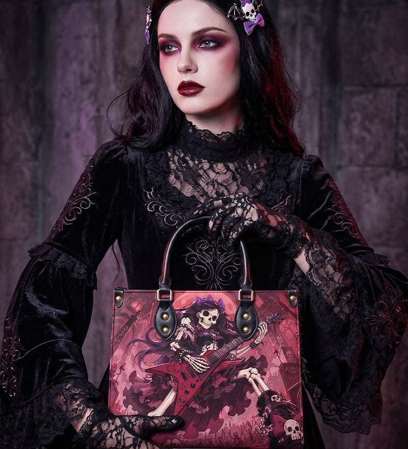 Bone Shredder Leather Handbag