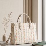 Blush Vine Leather Handbag