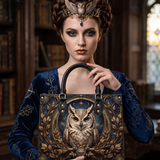 Stellar Owl Leather Handbag