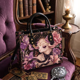 Floral Rite Leather Handbag