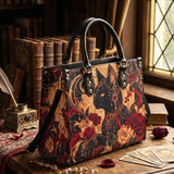 Bastet Bloom Leather Handbag