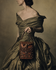 Gothic Owl Statement Crossbody Bag
