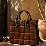 Cocoa Bar Leather Handbag