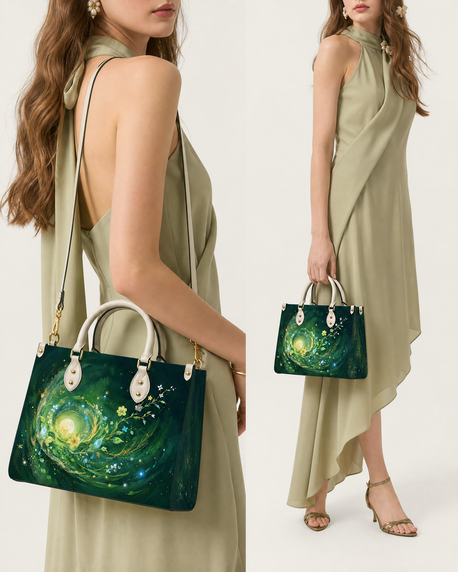 Moonwood Swirl Leather Handbag