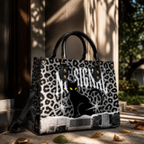 Dark Prowl Leather Handbag