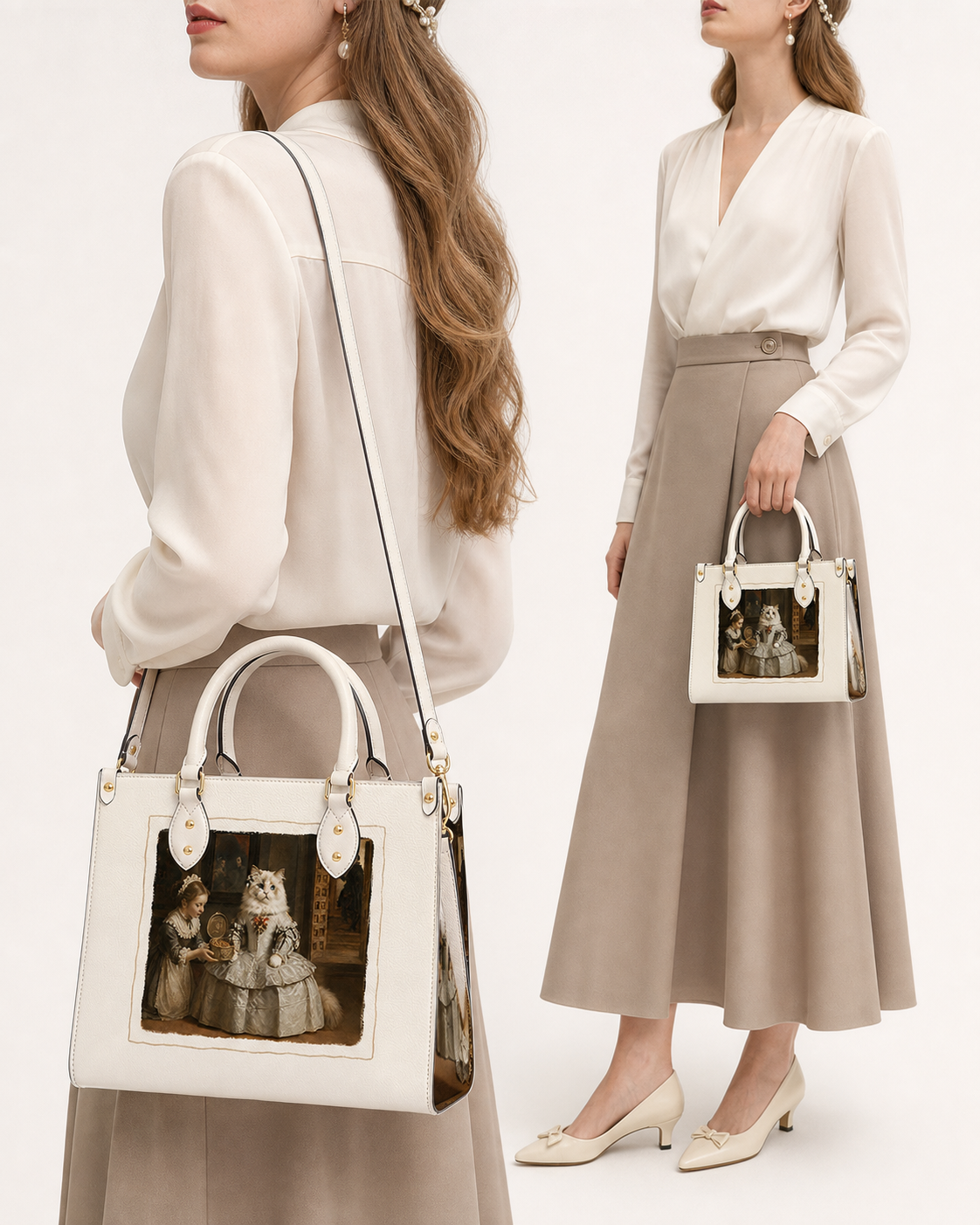 CatMenina Leather Handbag