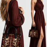 Crimson Arbiter Leather Handbag