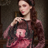 Midnight Waltz Leather Handbag