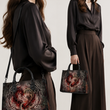 Ember Wings Leather Handbag