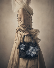 Ash‑Bloom Feather Tote