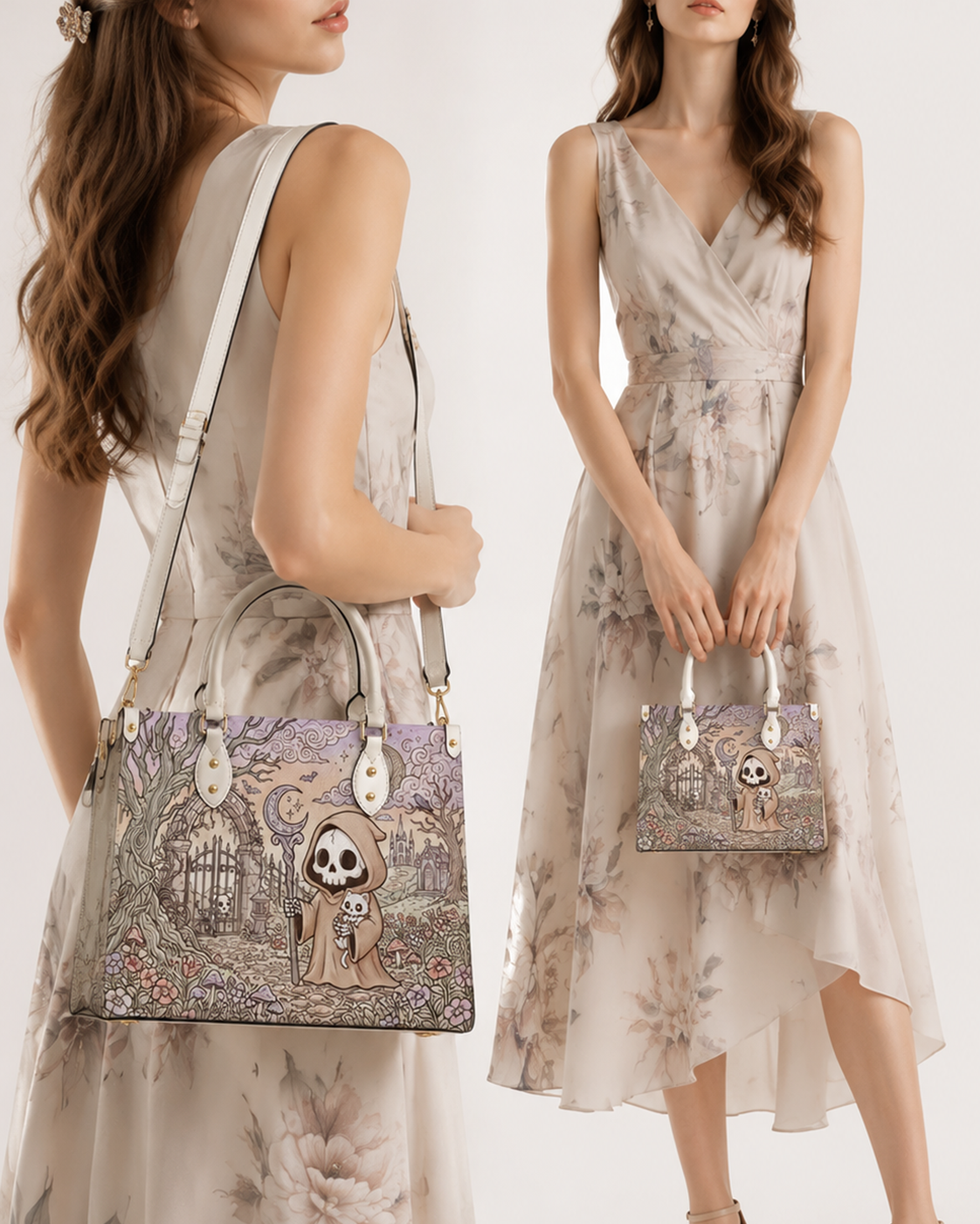 Bone Tales Leather Handbag