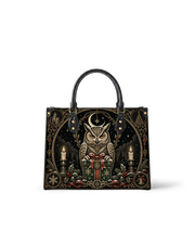 Owl's Gift Leather Handbag
