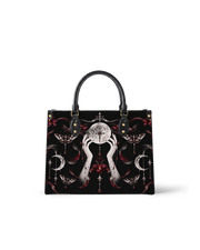 Lunar Rite Leather Handbag