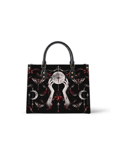 Lunar Rite Leather Handbag